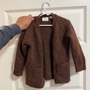 Cozy Brown Knit Cardigan
